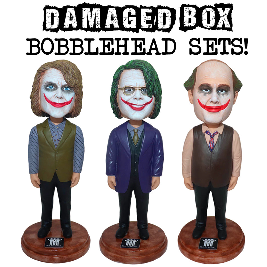 *CLEARANCE* DAMAGED BOX Reunion Con Exclusive 3 Pack Bobbleheads - LE/500